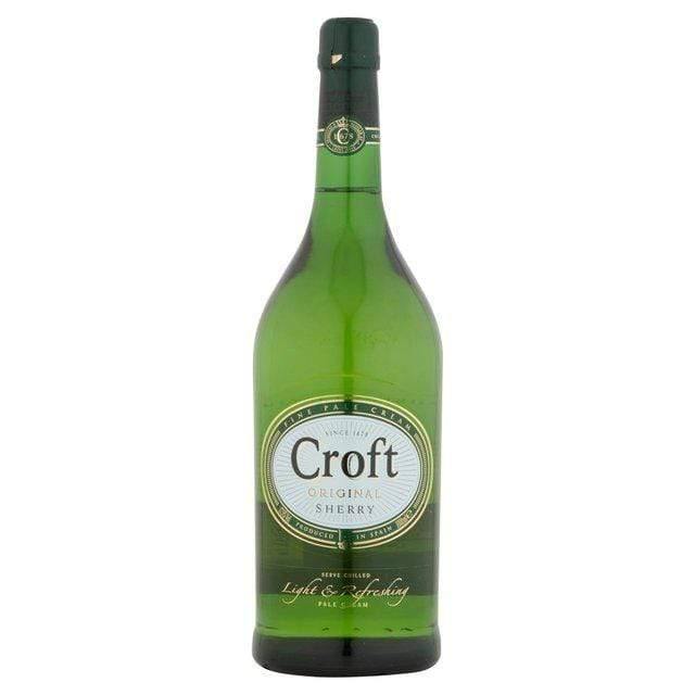 Croft Original Sherry Fine Pale Cream 1ltr - Bevvys 2 U Same Day Alcohol Delivery Derby & Derbyshire
