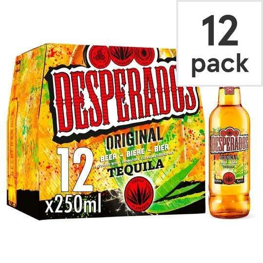 Desperados Tequila Flavoured Beer 12X250ml - Bevvys 2 U Same Day Alcohol Delivery Derby & Derbyshire