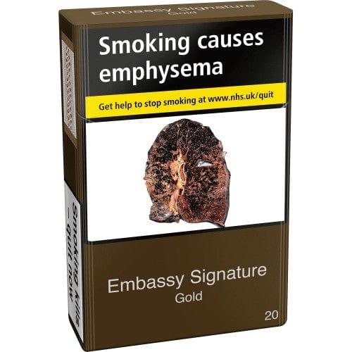 Embassy Signature Gold Kingsize Cigarettes 20s - Bevvys2U