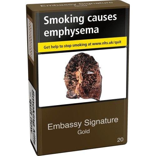 Embassy Signature Gold Kingsize Cigarettes 20s - adult-only Derby delivery | Bevvys2u