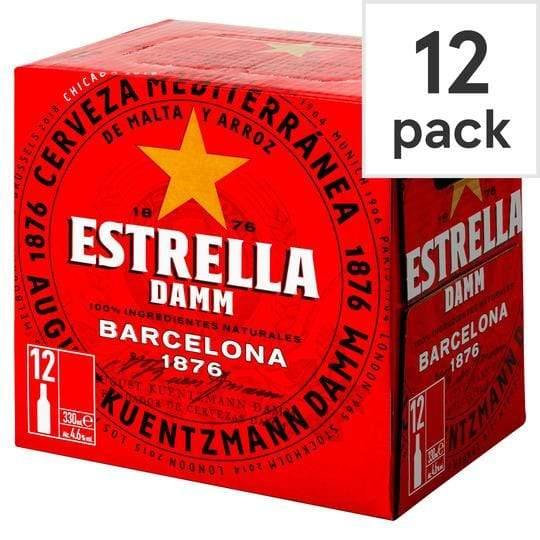 Estrella Damm Bottles 12x330ml - alcohol delivery Derby | Bevvys2u
