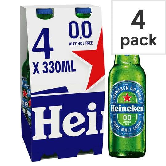 Heineken 0.0 Alcohol Free Beer 4x330ml - Bevvys2U