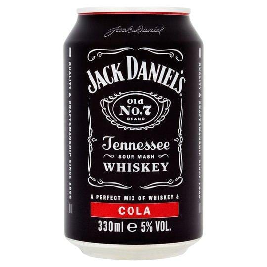 Jack Daniels & Cola 330ml - Bevvys2U