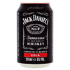 Jack Daniels & Cola 330ml - Bevvys 2 U Same Day Alcohol Delivery Derby & Derbyshire
