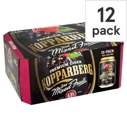 Kopparberg Mixed Fruit Cider 12X330ml Cans - Bevvys2U