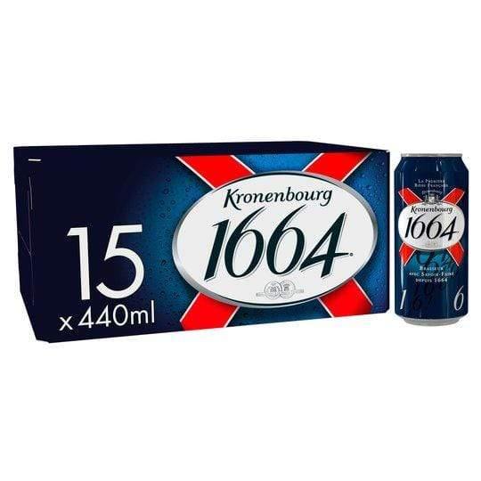 Kronenbourg 1664 Beer 15 X 440Ml - Bevvys 2 U Same Day Alcohol Delivery Derby & Derbyshire