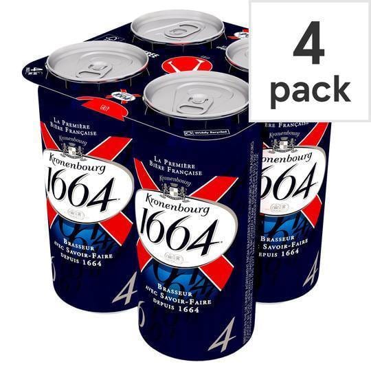 Kronenbourg 1664 Lager 4 X 440ml - Bevvys2U