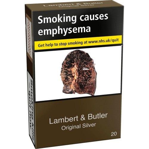 Lambert & Butler Original Silver Kingsize Cigarettes 20s - adult-only Derby delivery | Bevvys2u