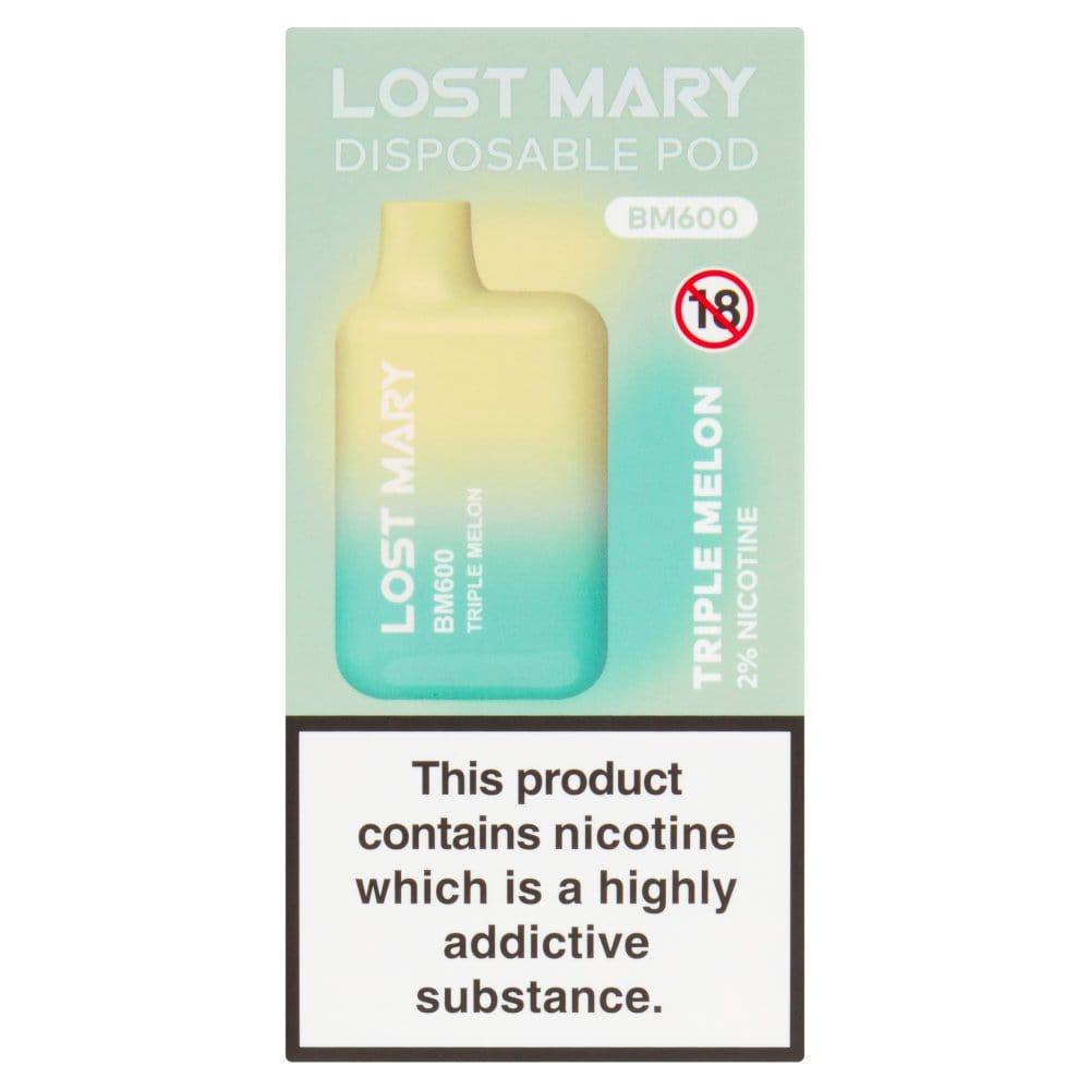 Lost Mary Triple Melon Disposable Vape 20mg 600 Puffs - Bevvys2U