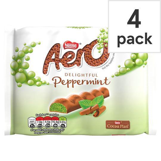 Nestle Aero Peppermint 4 Pack 108G - Derby local delivery | Bevvys2u