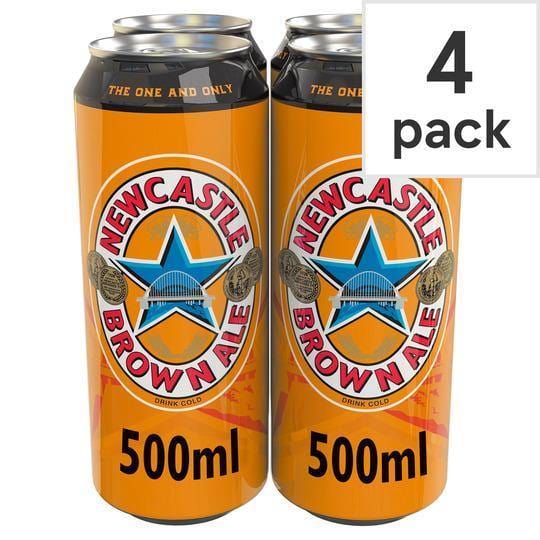Newcastle Brown Ale 4 X 500Ml Cans - Bevvys 2 U Same Day Alcohol Delivery Derby & Derbyshire