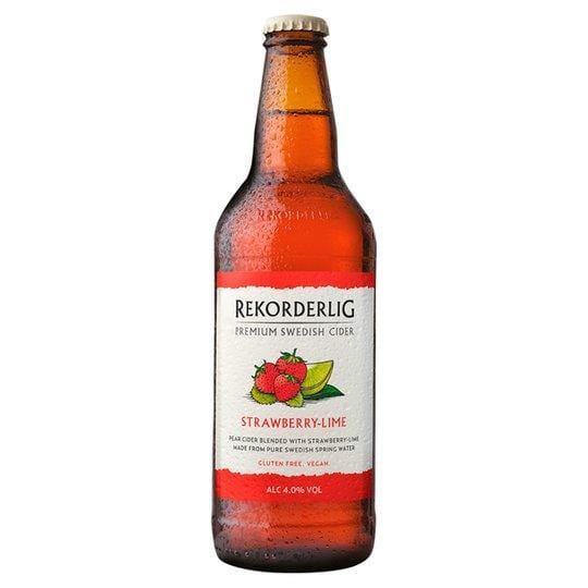 Rekorderlig Strawberry-Lime Cider 500ml - Bevvys 2 U Same Day Alcohol Delivery Derby & Derbyshire