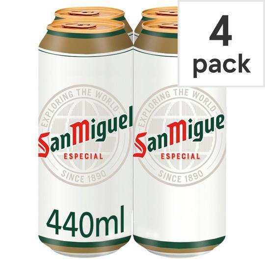 San Miguel Especial Premium Lager 4X440ml - alcohol delivery Derby | Bevvys2u Derby