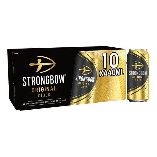 Strongbow Cider 10X440ml Can - Bevvys2U