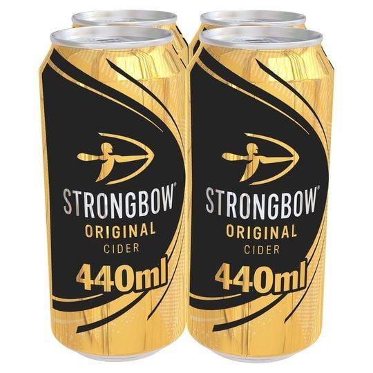 Strongbow Original Cider 4X440ml - Bevvys 2 U Same Day Alcohol Delivery Derby & Derbyshire