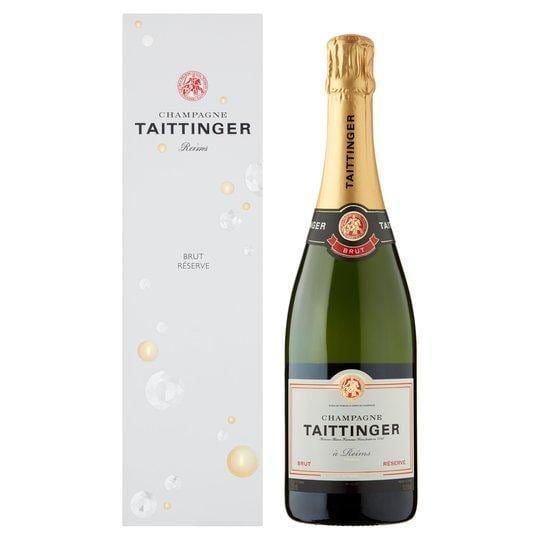 Taittinger Brut Reserve Non Vintage Champagne 75cl - alcohol delivery Derby | Bevvys2u