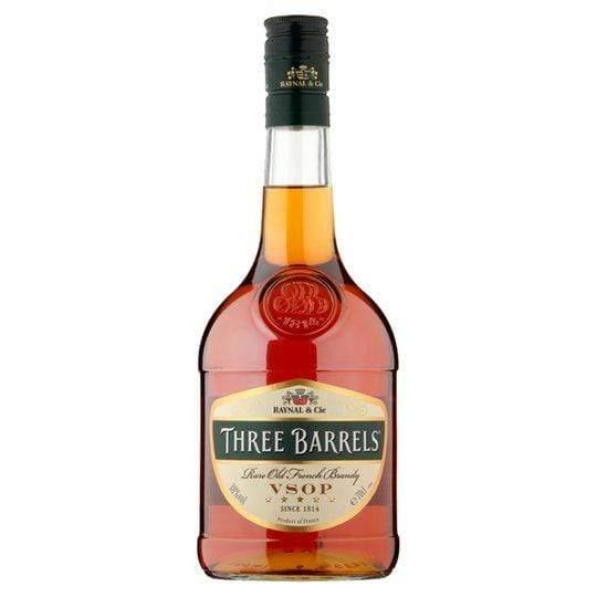 Three Barrels Brandy 70cl - alcohol delivery Derby | Bevvys2u Derby
