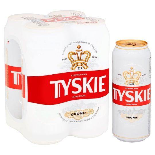 Tyskie Polish Lager 4X500ml - Bevvys 2 U Same Day Alcohol Delivery Derby & Derbyshire