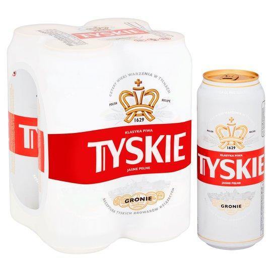 Tyskie Polish Lager 4X500ml - alcohol delivery Derby | Bevvys2u
