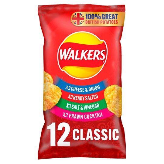 Walkers Classic Variety Crisps 12 X 25G - Derby local delivery | Bevvys2u