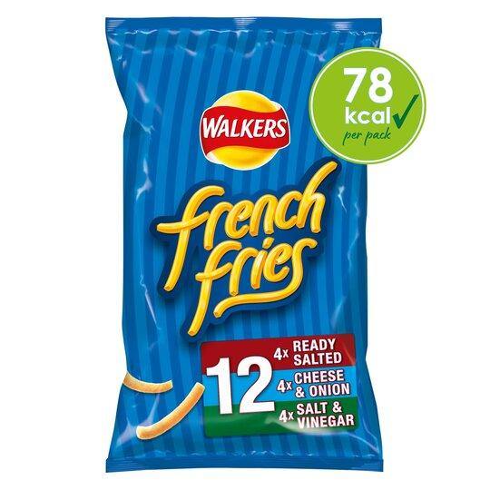 Walkers French Fries Variety Snacks 12X18g - Bevvys2U